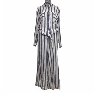 Free People Stipe Jumpsuit